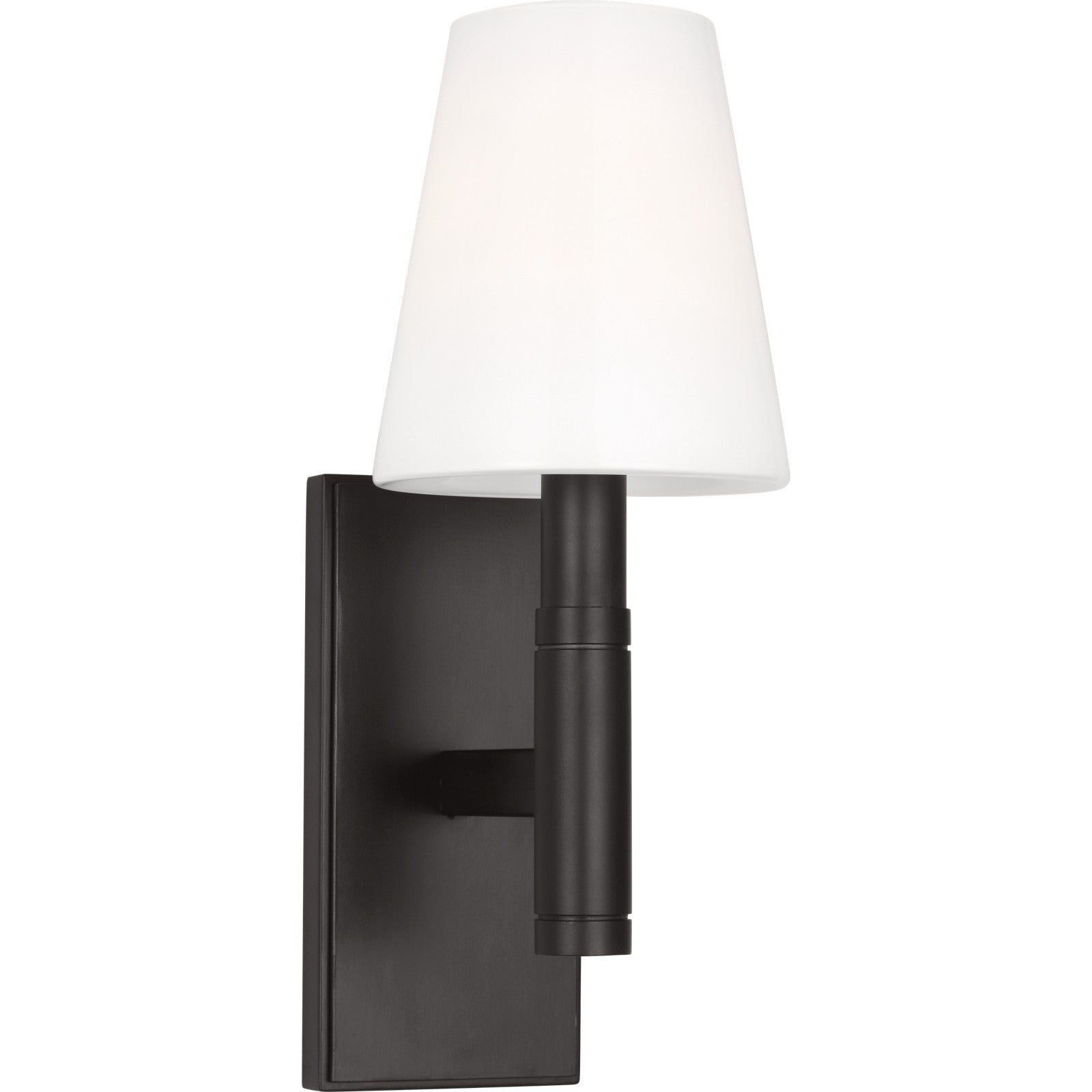 Beckham Classic Rectangular Sconce in Polished Nickel - Visual Comfort Wall Lights