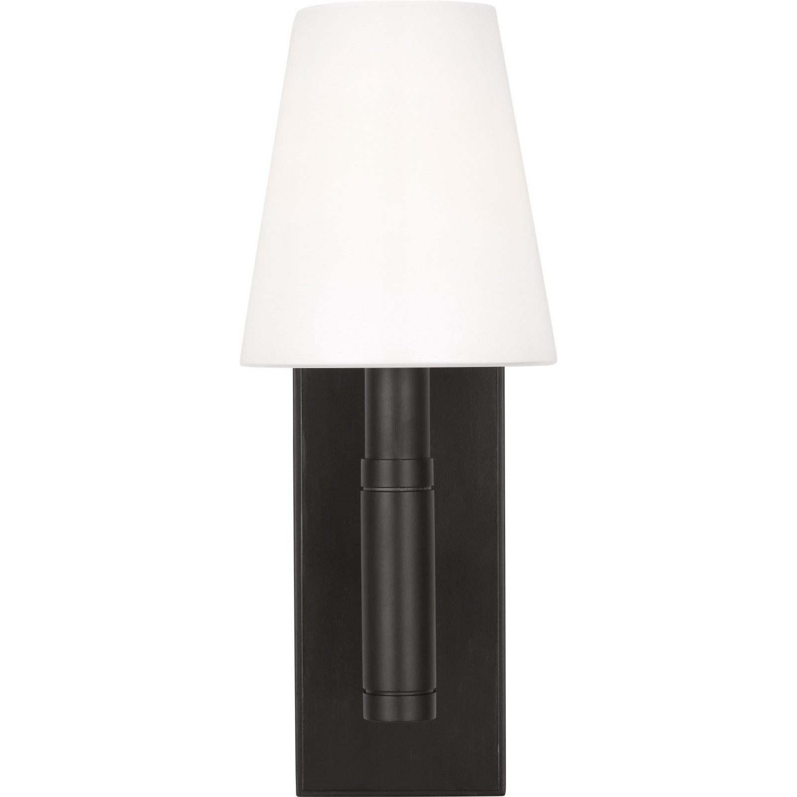 Beckham Classic Rectangular Sconce in Polished Nickel - Visual Comfort Wall Lights