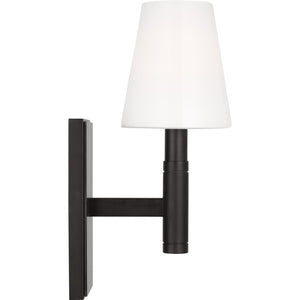 Beckham Classic Rectangular Sconce in Polished Nickel - Visual Comfort Wall Lights