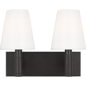 Beckham Classic Vanity in Polished Nickel - Visual Comfort Wall Lights