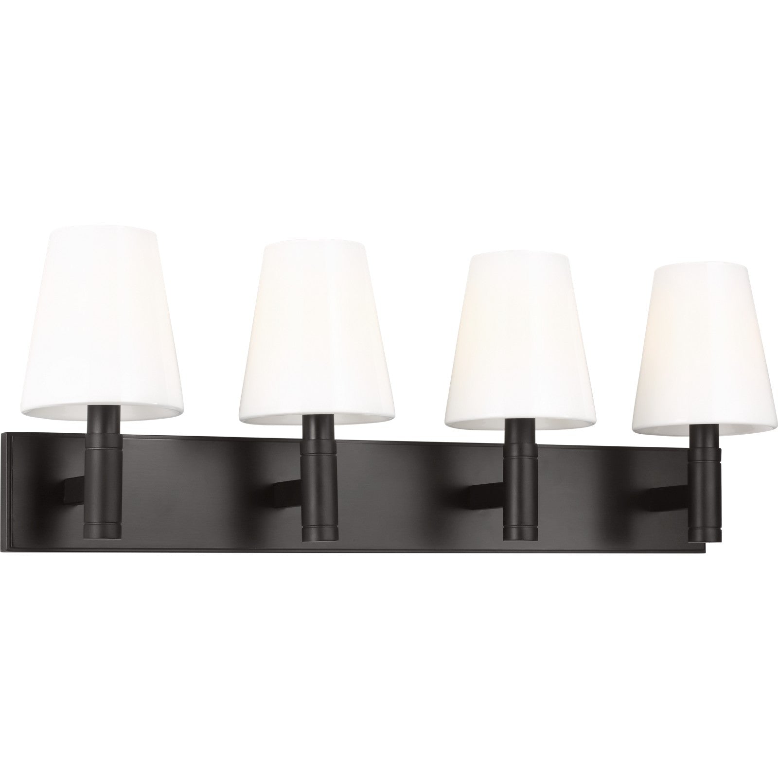 Beckham Classic 4 - Light Vanity in Polished Nickel - Visual Comfort Wall Lights