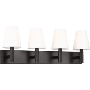 Beckham Classic 4 - Light Vanity in Polished Nickel - Visual Comfort Wall Lights