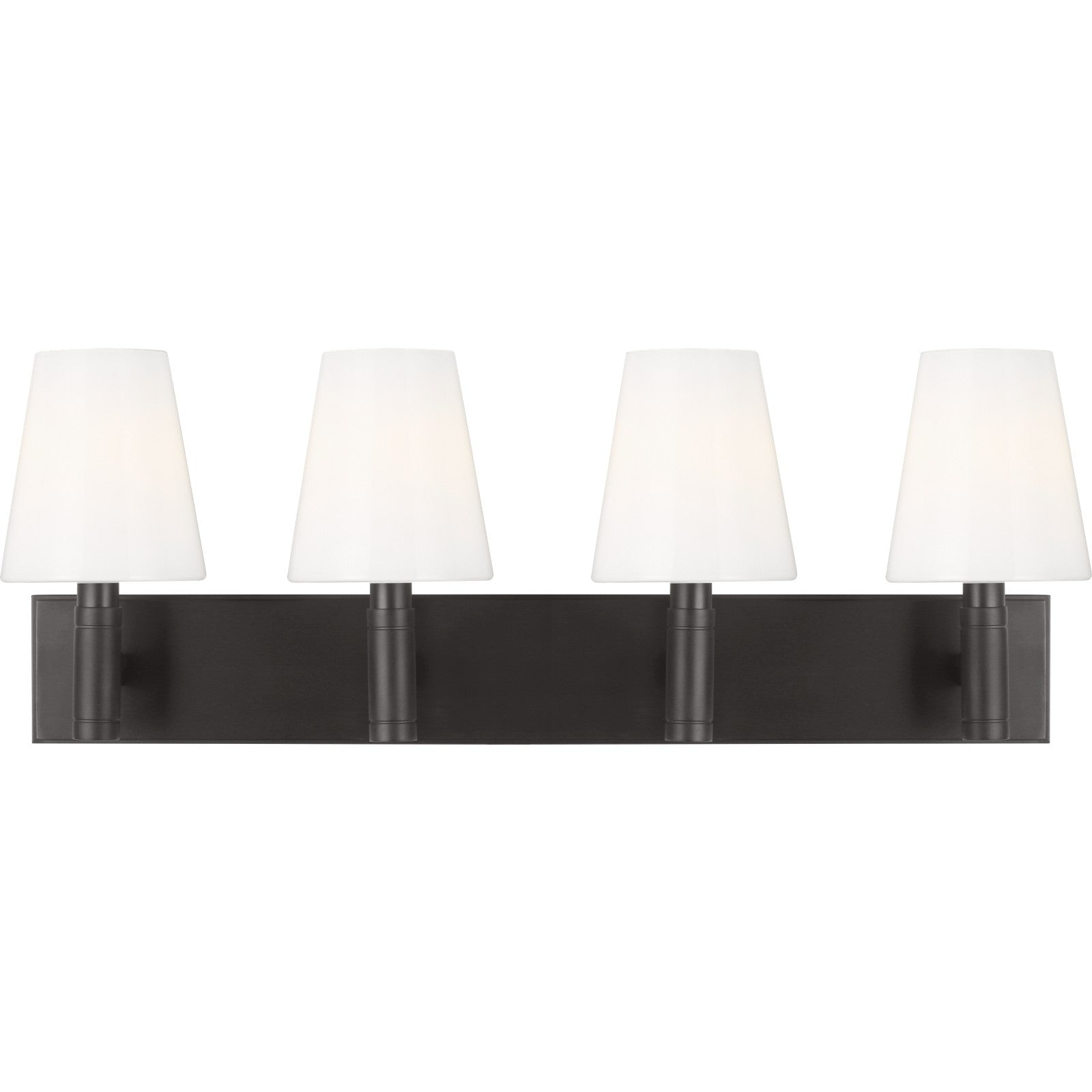 Beckham Classic 4 - Light Vanity in Polished Nickel - Visual Comfort Wall Lights