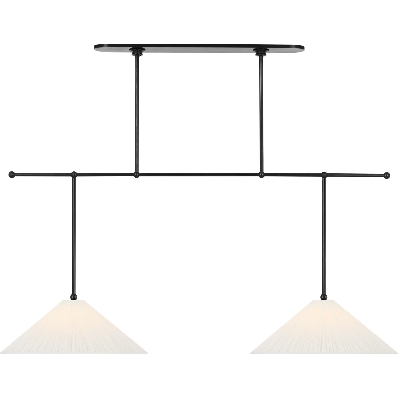 Soren 54" Extended Drop Linear Chandelier - Visual Comfort Ceiling Lights