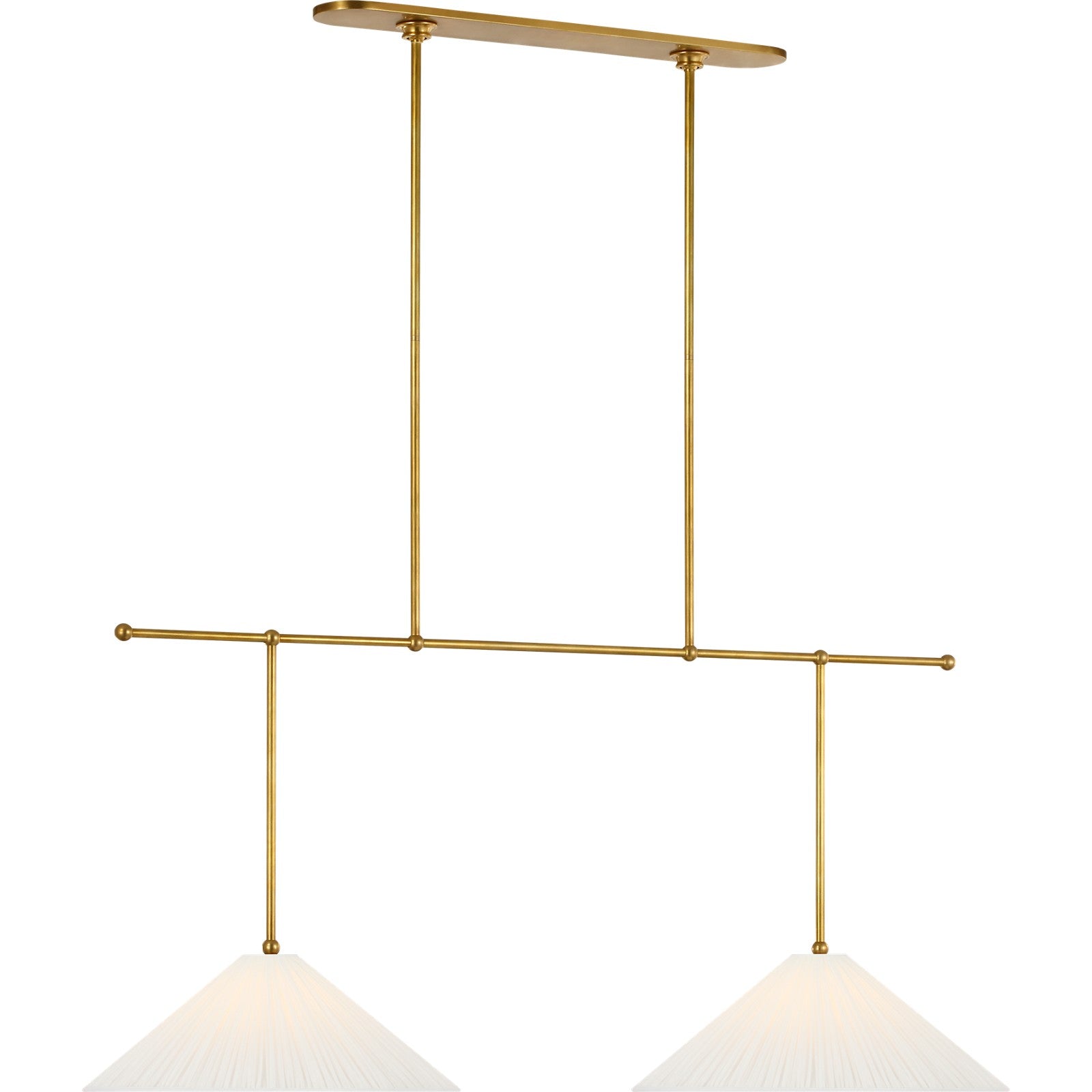 Soren 54" Extended Drop Linear Chandelier - Visual Comfort Ceiling Lights