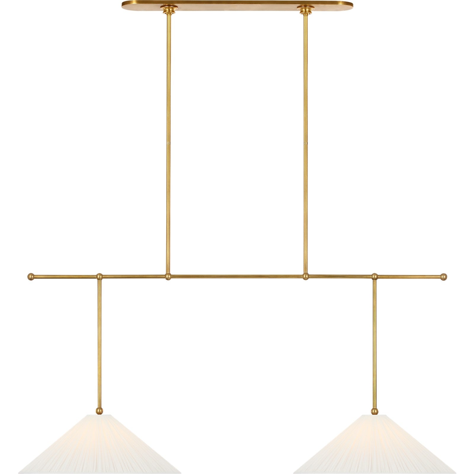 Soren 54" Extended Drop Linear Chandelier - Visual Comfort Ceiling Lights