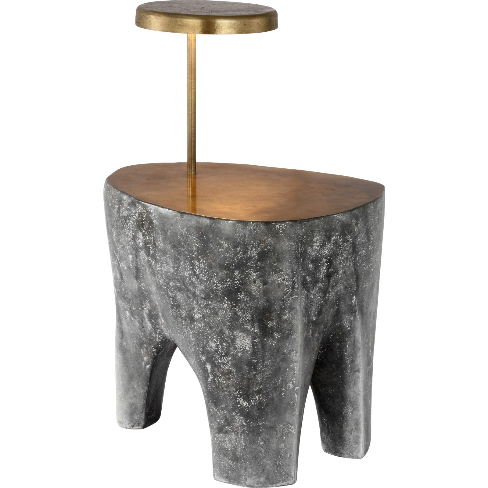 Lega 36" Sculpted Side Table Reading Floor Lamp - Visual Comfort Floor Lamps