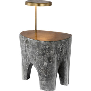 Lega 36" Sculpted Side Table Reading Floor Lamp - Visual Comfort Floor Lamps