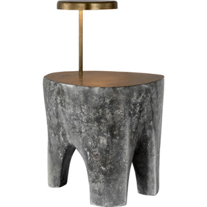 Lega 36" Sculpted Side Table Reading Floor Lamp - Visual Comfort Floor Lamps