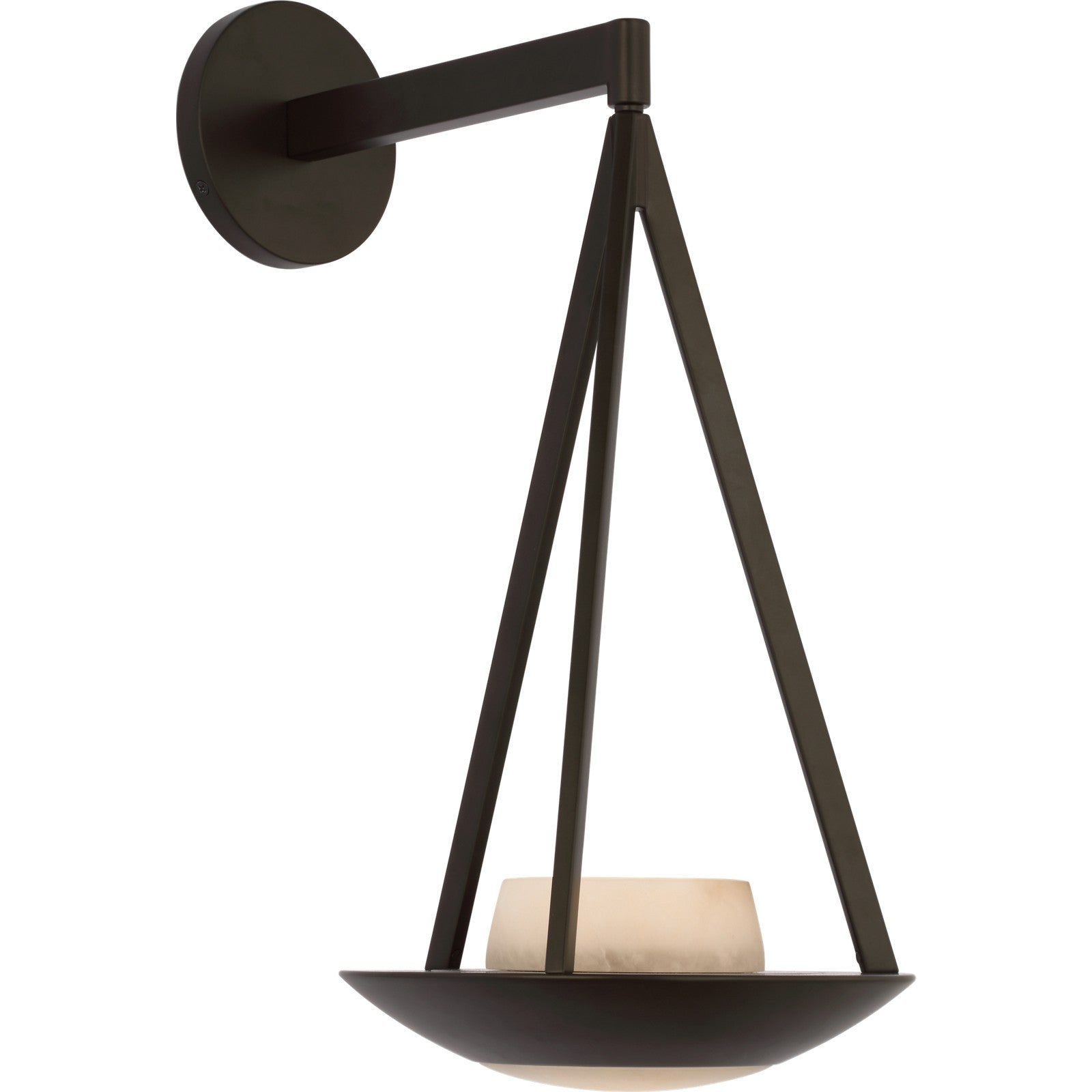 Divina 19" Floating Bowl Sconce - Visual Comfort Wall Lights