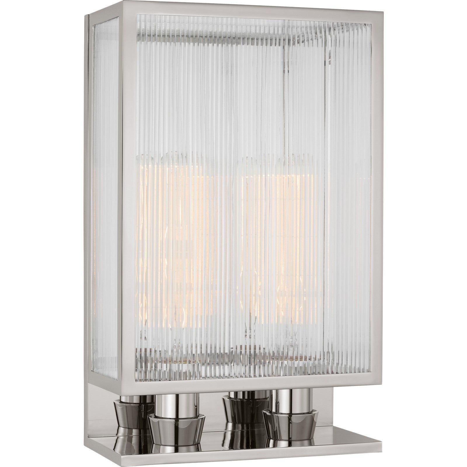York 16" Double Box Sconce - Visual Comfort Wall Lights