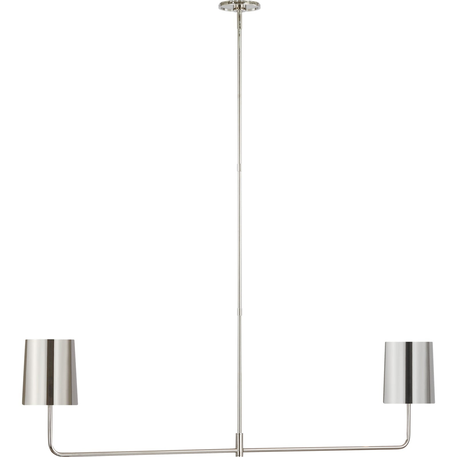 Go Lightly 54" Two Light Linear Chandelier - Visual Comfort Ceiling Lights