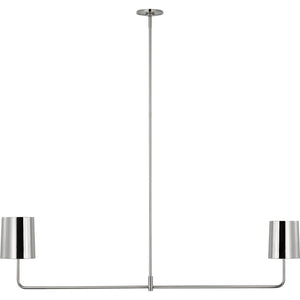 Go Lightly 54" Two Light Linear Chandelier - Visual Comfort Ceiling Lights