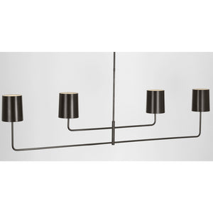Go Lightly 70" Four Light Linear Chandelier - Visual Comfort Ceiling Lights