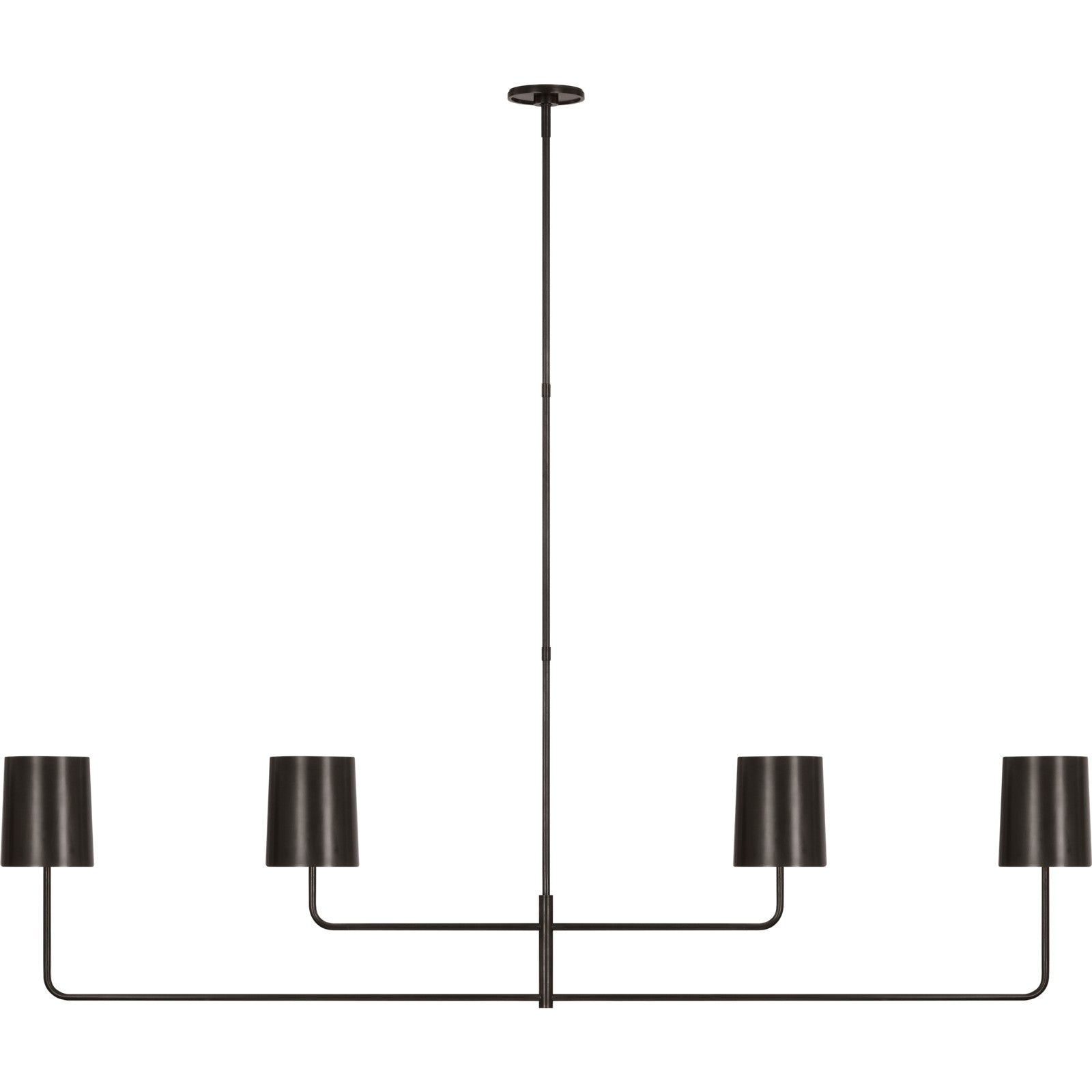 Go Lightly 70" Four Light Linear Chandelier - Visual Comfort Ceiling Lights