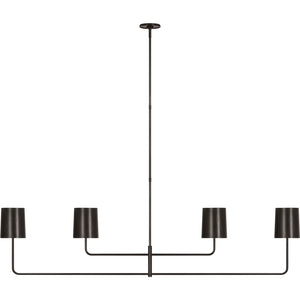 Go Lightly 70" Four Light Linear Chandelier - Visual Comfort Ceiling Lights