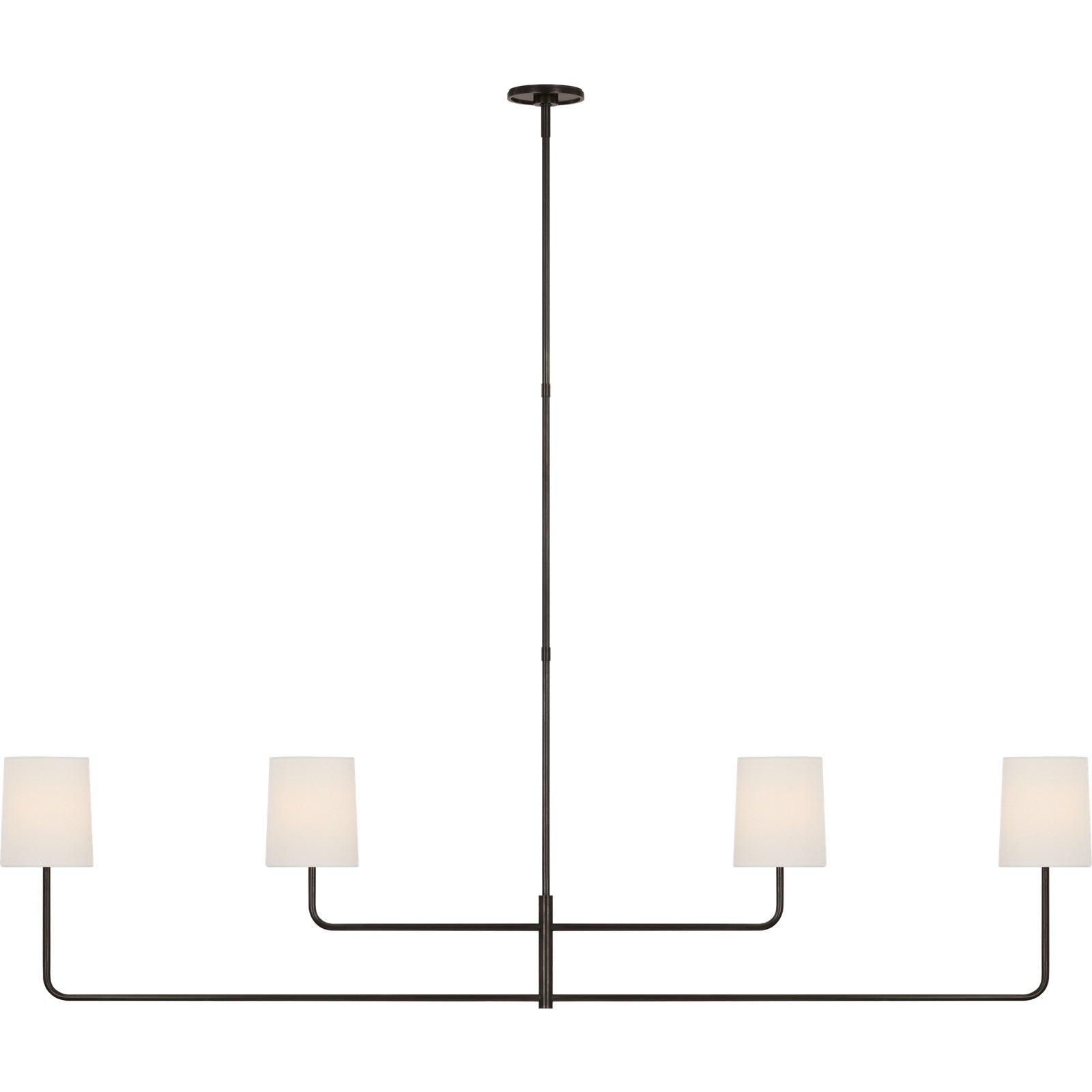 Go Lightly 70" Four Light Linear Chandelier - Visual Comfort Ceiling Lights