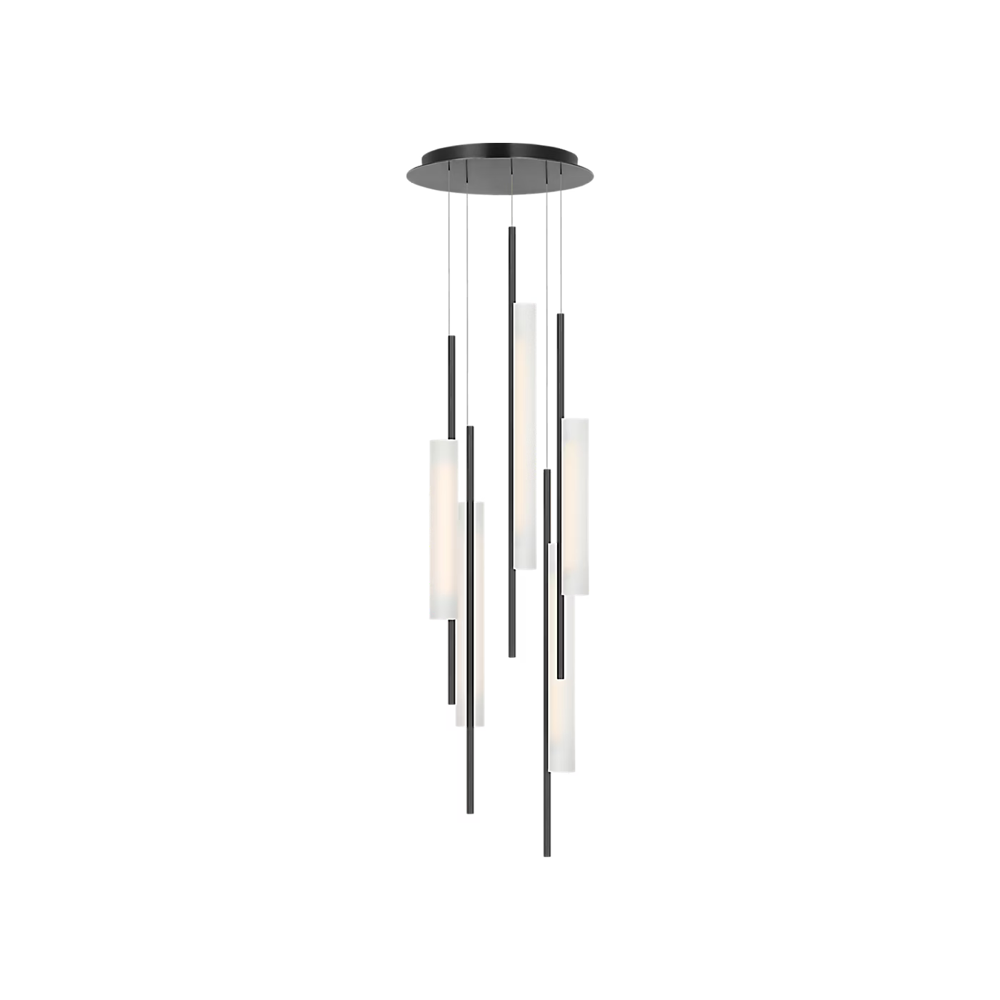 Windchime 17" 5 Light Chandelier