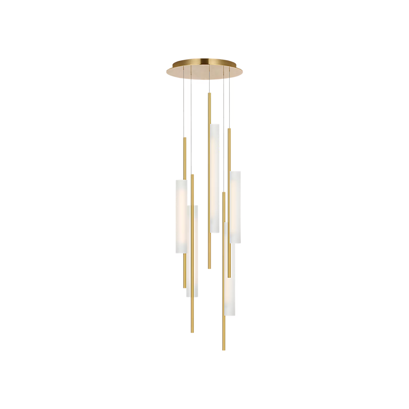 Windchime 17" 5 Light Chandelier