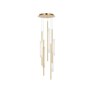 Windchime 17" 5 Light Chandelier