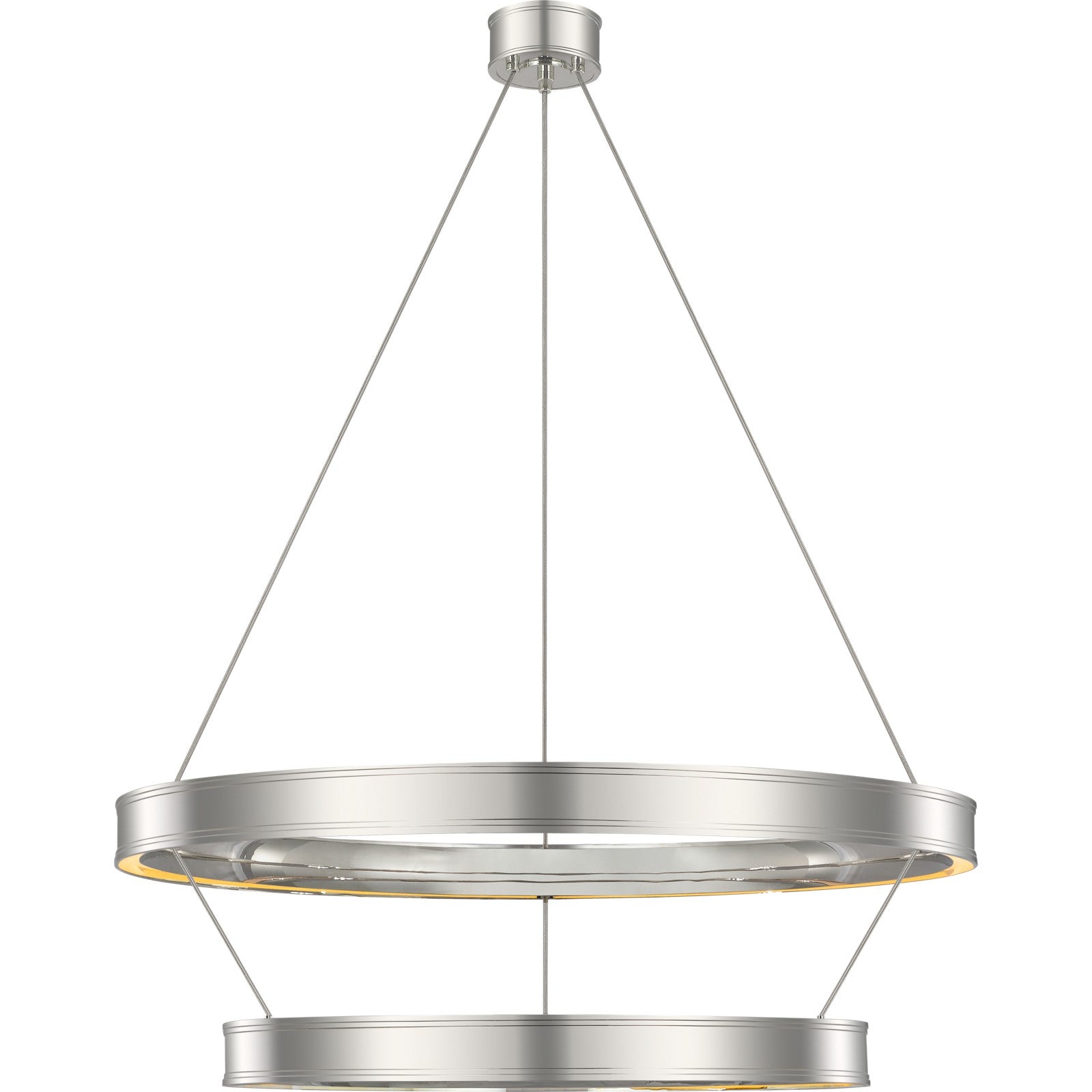 Connery 40" Two-Tier Ring Chandelier - Visual Comfort Ceiling Lights
