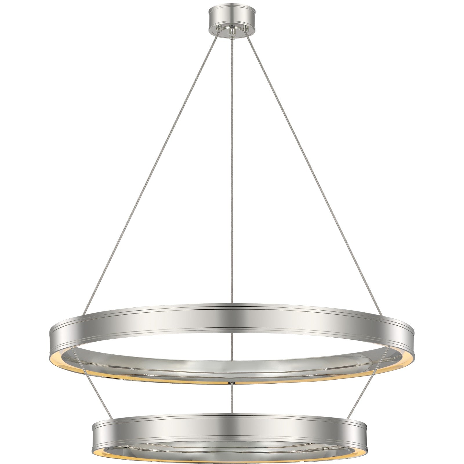Connery 40" Two-Tier Ring Chandelier - Visual Comfort Ceiling Lights