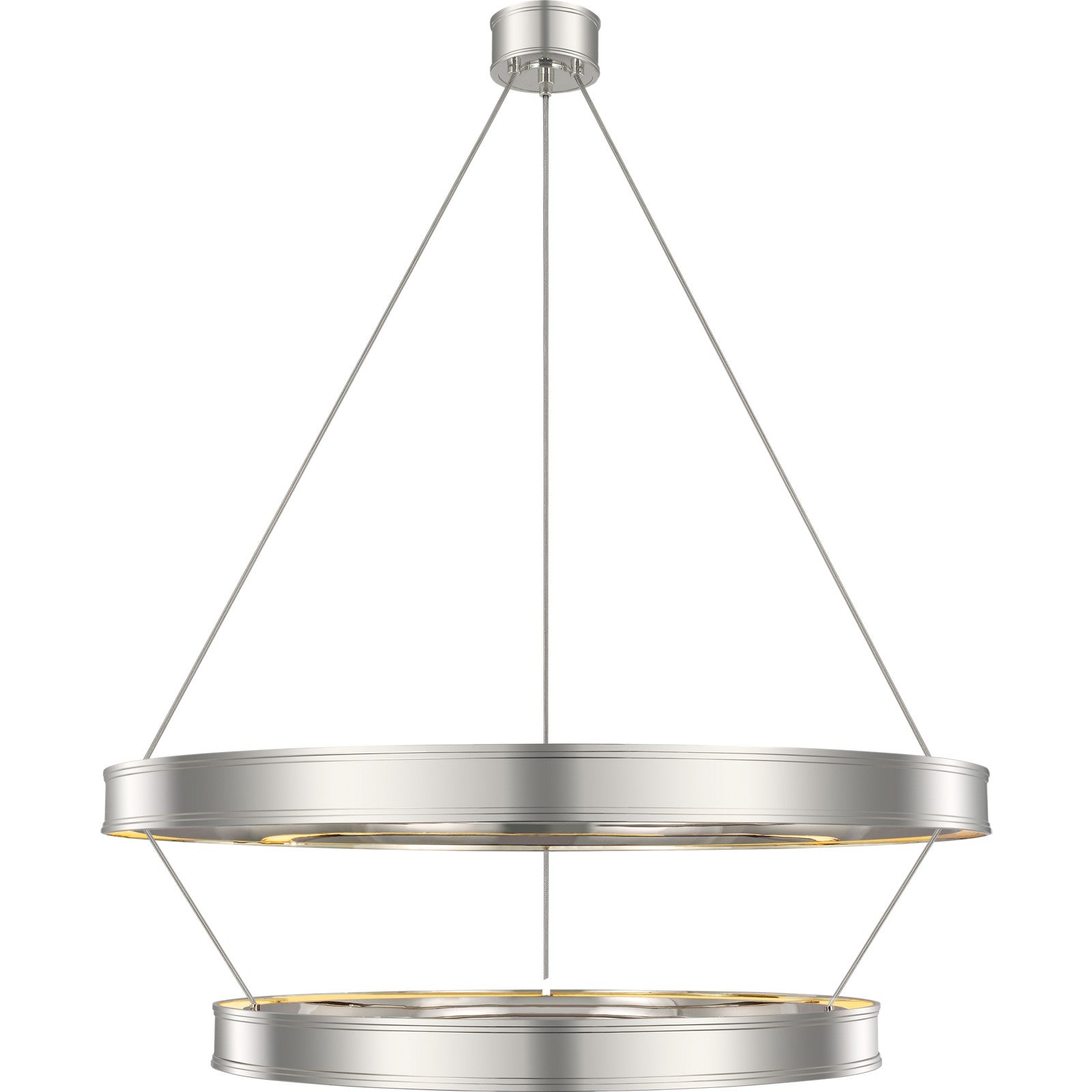 Connery 40" Two-Tier Ring Chandelier - Visual Comfort Ceiling Lights