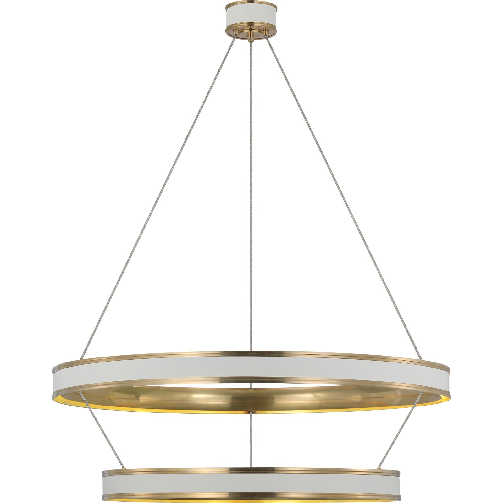 Connery 40" Two-Tier Ring Chandelier - Visual Comfort Ceiling Lights