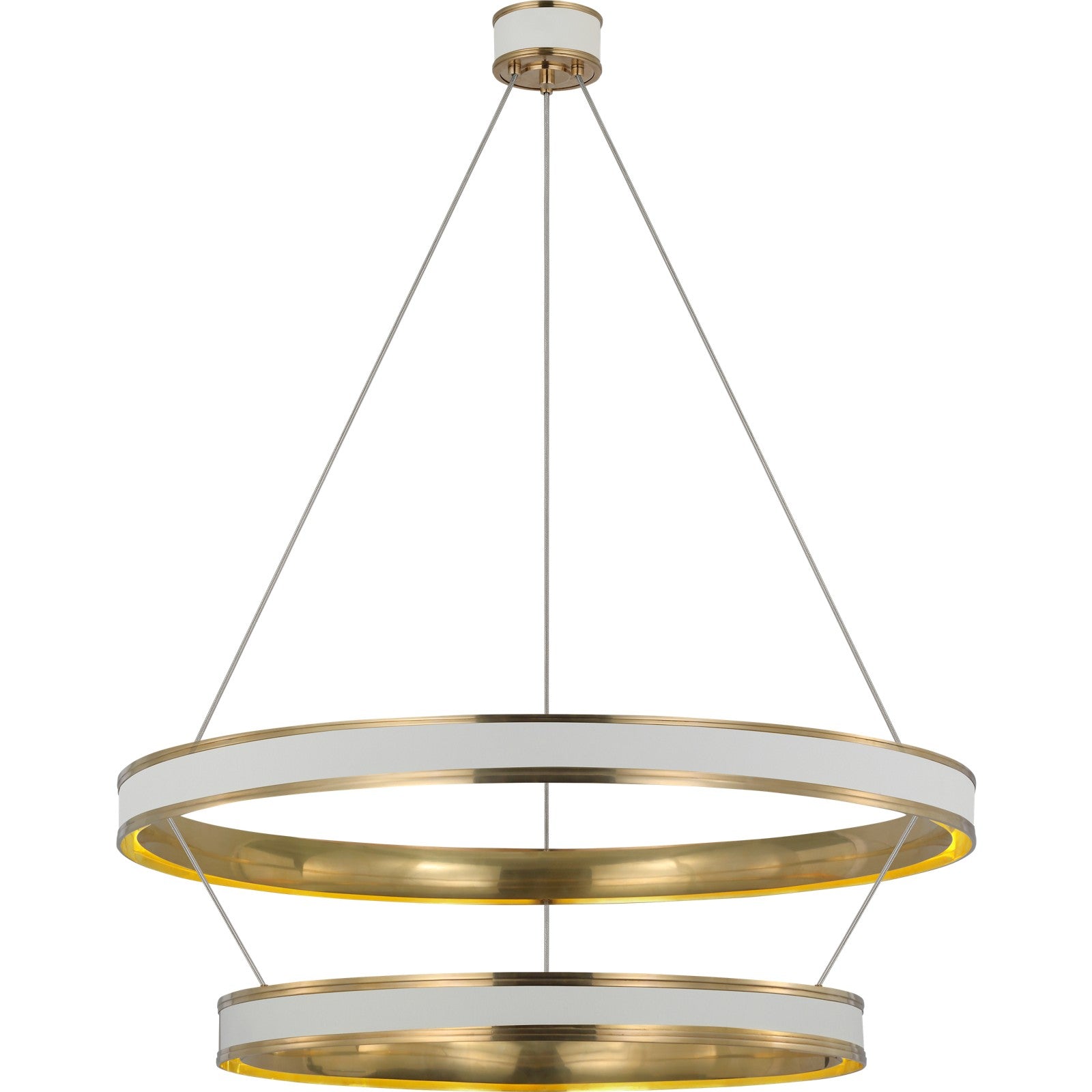 Connery 40" Two-Tier Ring Chandelier - Visual Comfort Ceiling Lights
