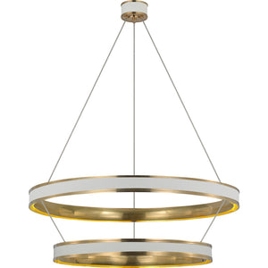 Connery 40" Two-Tier Ring Chandelier - Visual Comfort Ceiling Lights