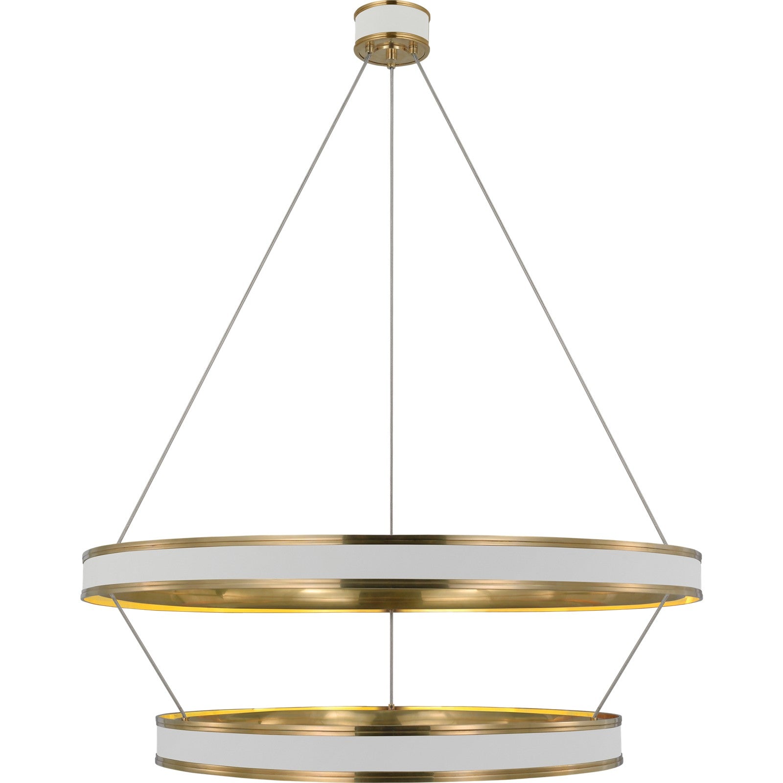 Connery 40" Two-Tier Ring Chandelier - Visual Comfort Ceiling Lights