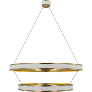 Connery 40" Two-Tier Ring Chandelier - Visual Comfort Ceiling Lights