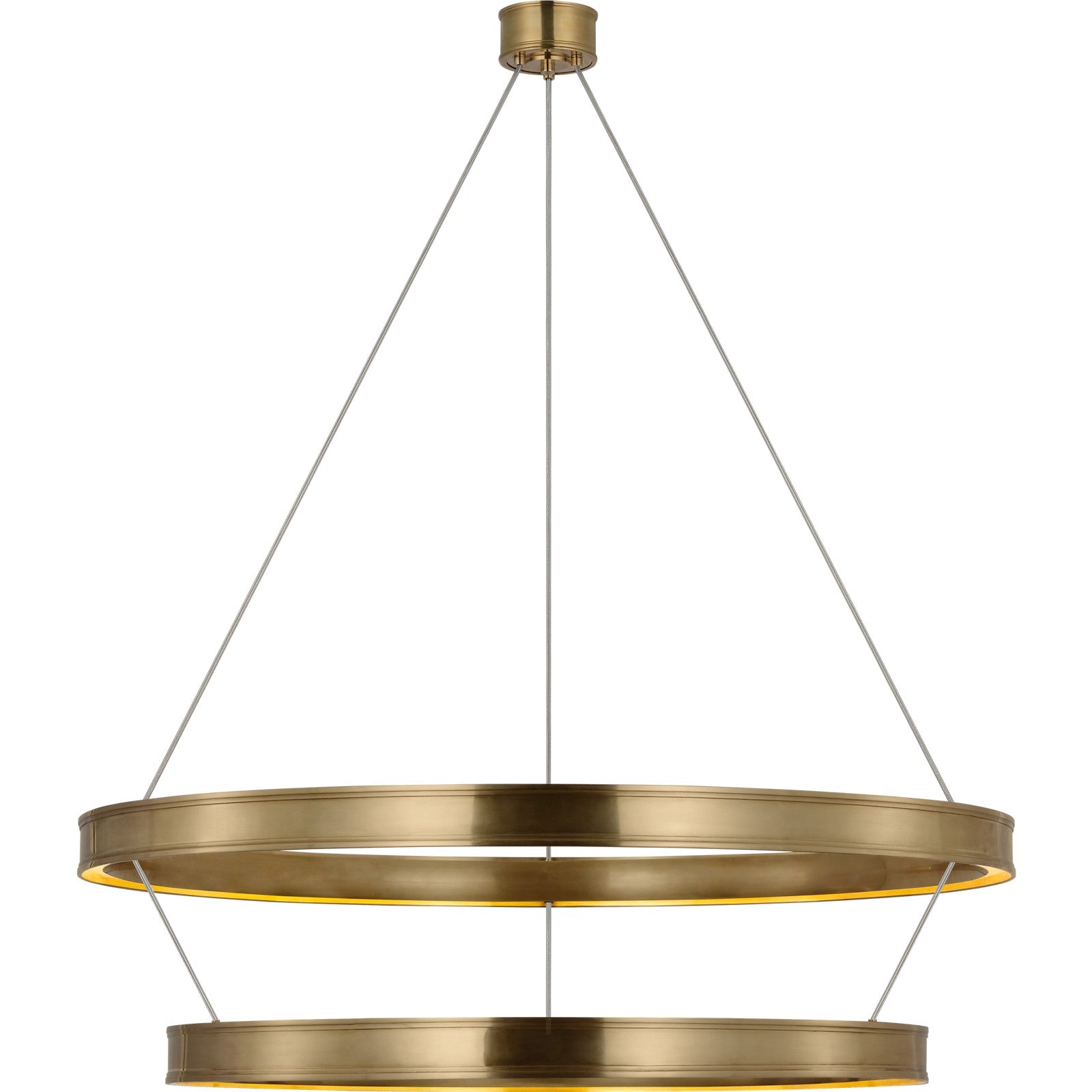 Connery 50" Two-Tier Ring Chandelier - Visual Comfort Ceiling Lights