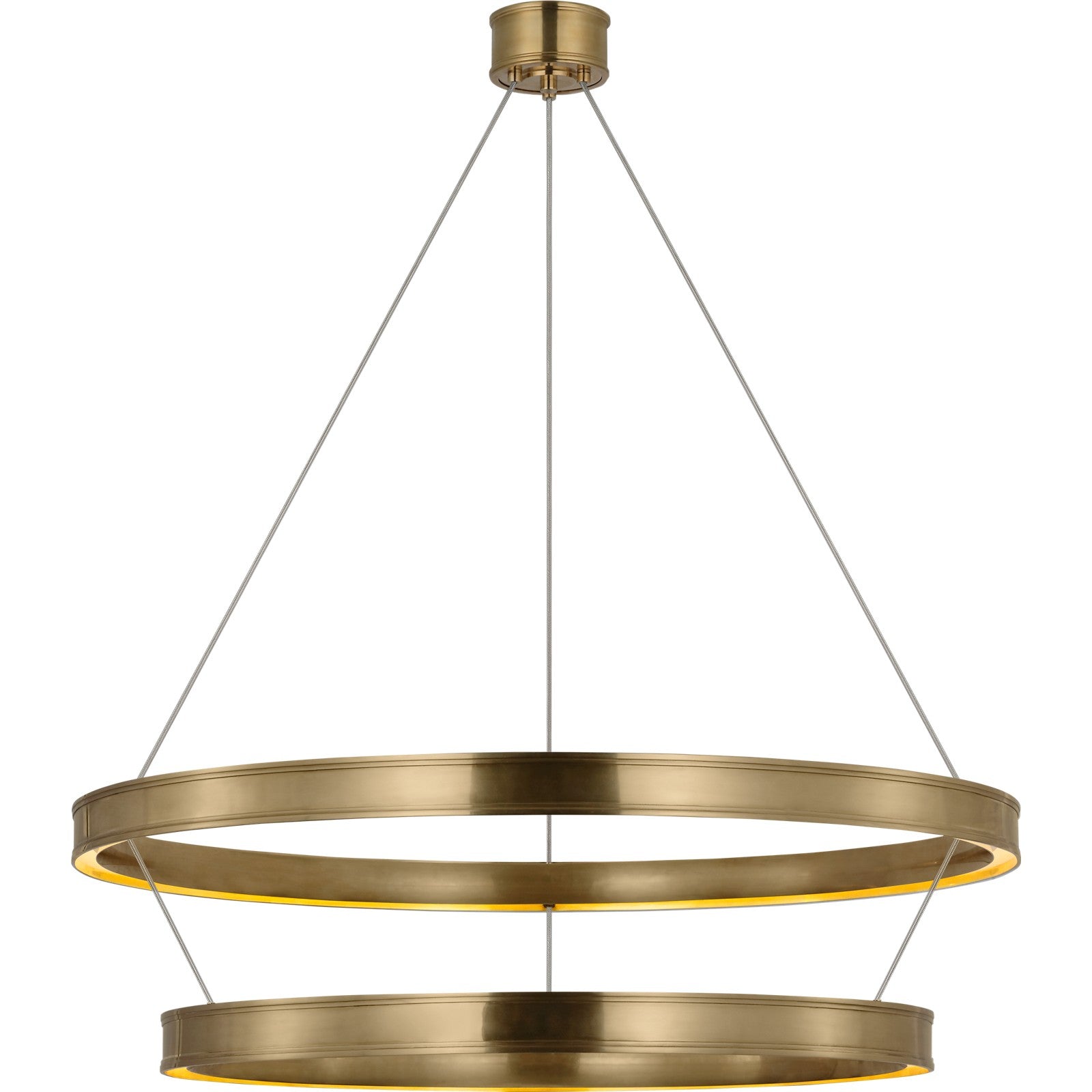 Connery 50" Two-Tier Ring Chandelier - Visual Comfort Ceiling Lights