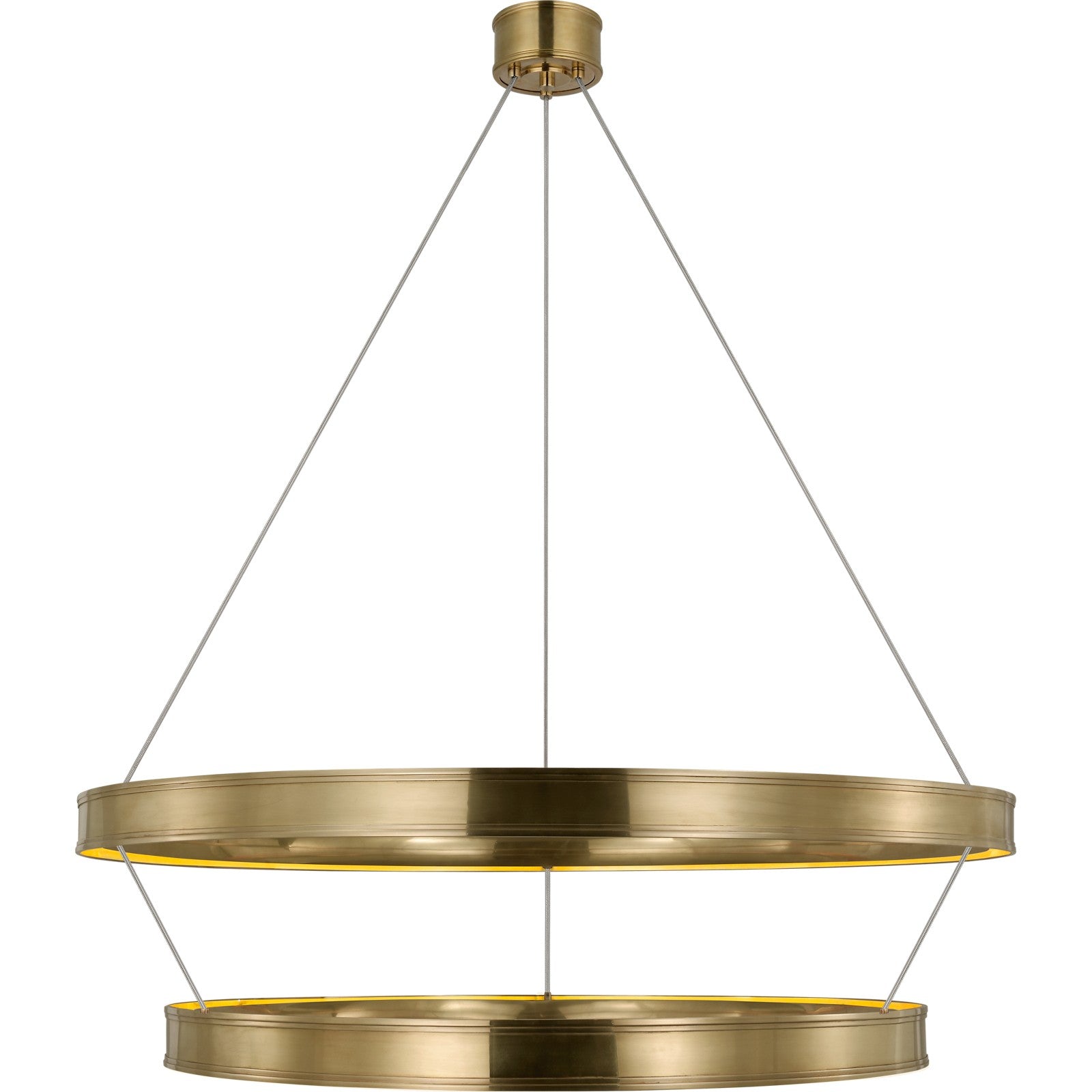 Connery 50" Two-Tier Ring Chandelier - Visual Comfort Ceiling Lights
