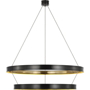Connery 50" Two-Tier Ring Chandelier - Visual Comfort Ceiling Lights