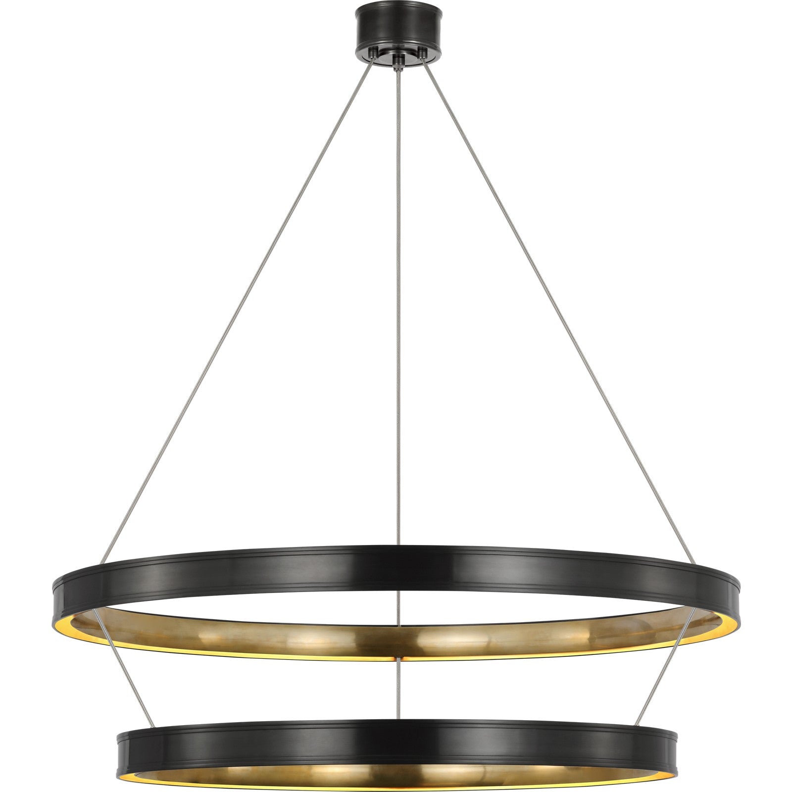 Connery 50" Two-Tier Ring Chandelier - Visual Comfort Ceiling Lights
