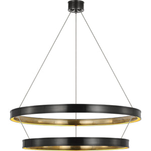 Connery 50" Two-Tier Ring Chandelier - Visual Comfort Ceiling Lights