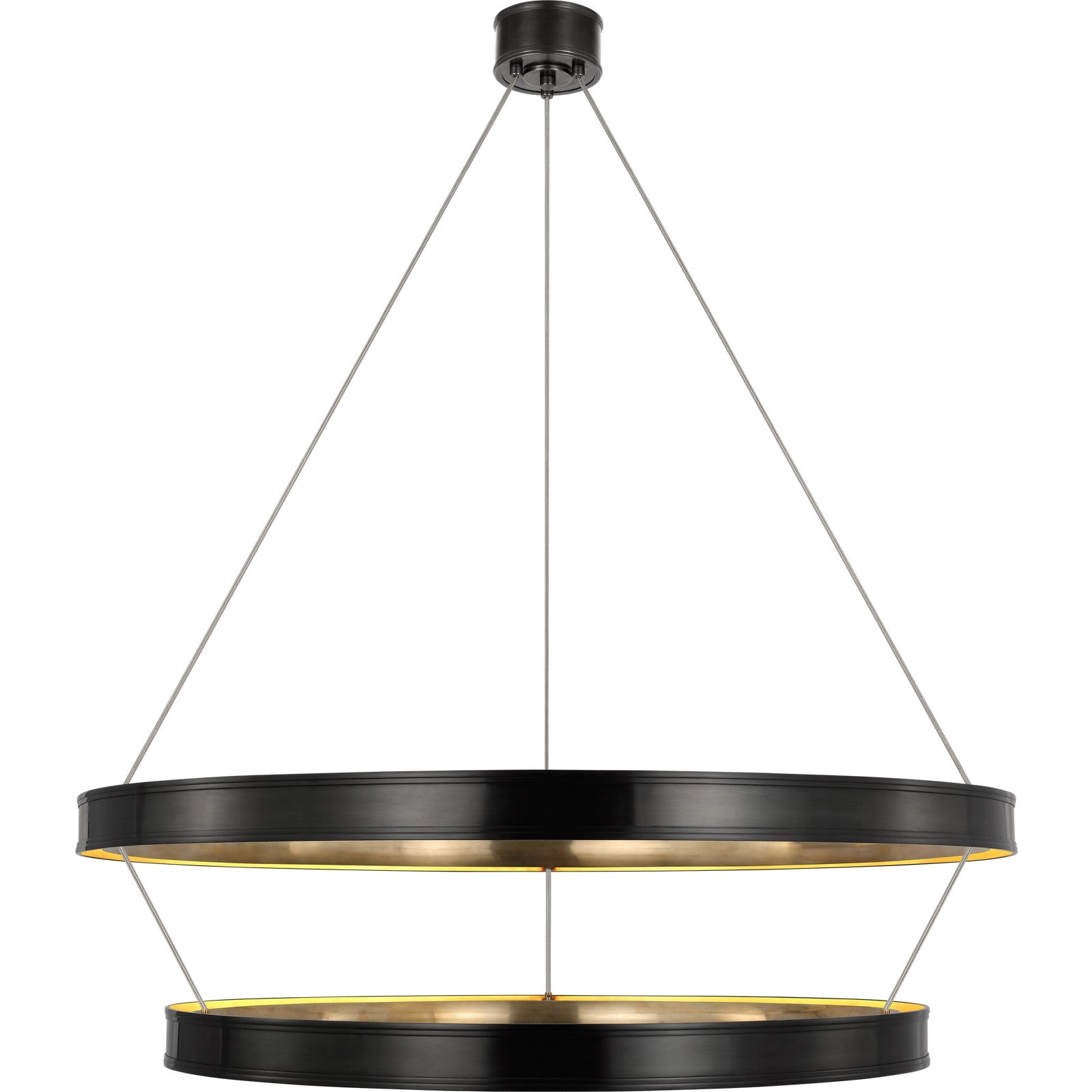 Connery 50" Two-Tier Ring Chandelier - Visual Comfort Ceiling Lights