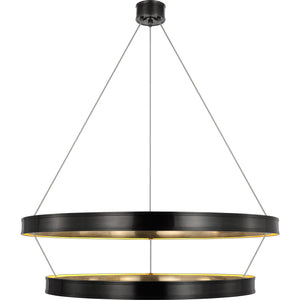 Connery 50" Two-Tier Ring Chandelier - Visual Comfort Ceiling Lights