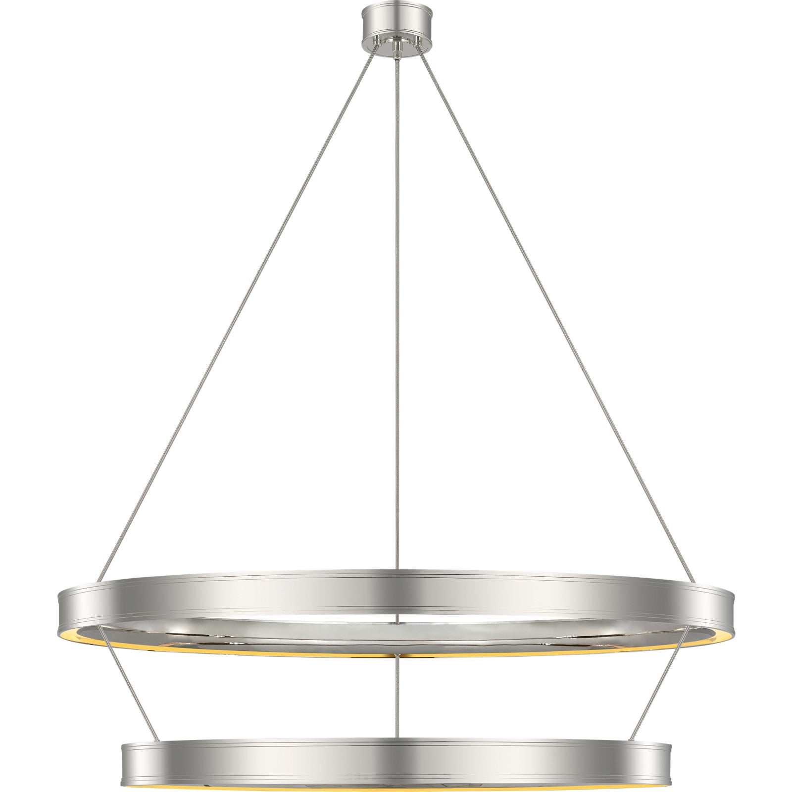 Connery 50" Two-Tier Ring Chandelier - Visual Comfort Ceiling Lights