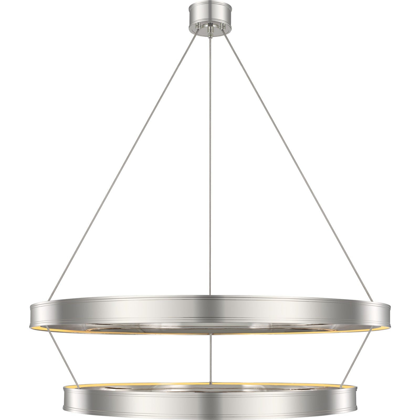 Connery 50" Two-Tier Ring Chandelier - Visual Comfort Ceiling Lights