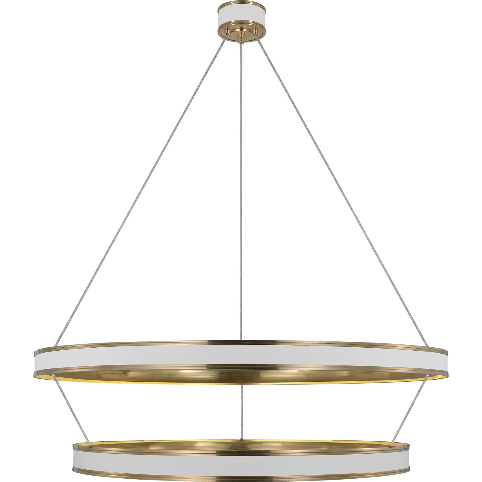 Connery 50" Two-Tier Ring Chandelier - Visual Comfort Ceiling Lights