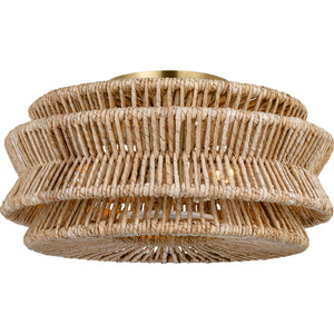 Antigua Large Drum Semi-Flush Mount - Visual Comfort Ceiling Lights
