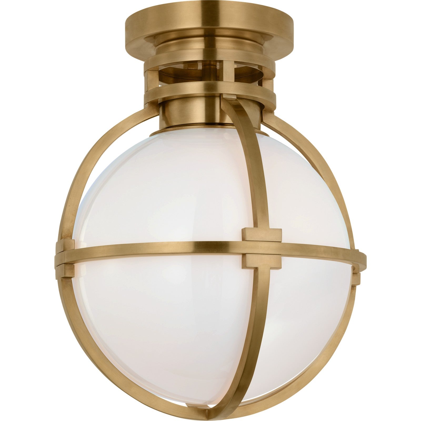 Gracie 10" Captured Globe Flush Mount - Visual Comfort Ceiling Lights