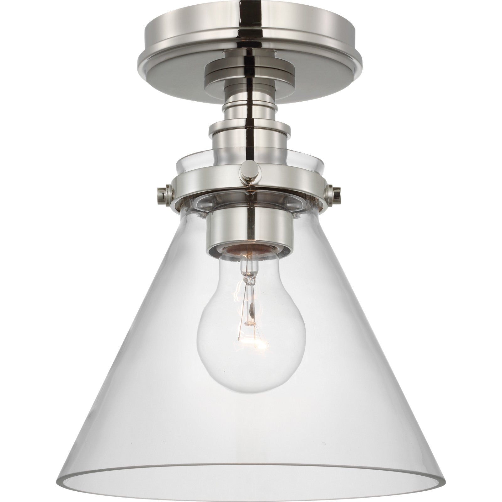 Parkington 9" Conical Flush Mount - Visual Comfort Ceiling Lights