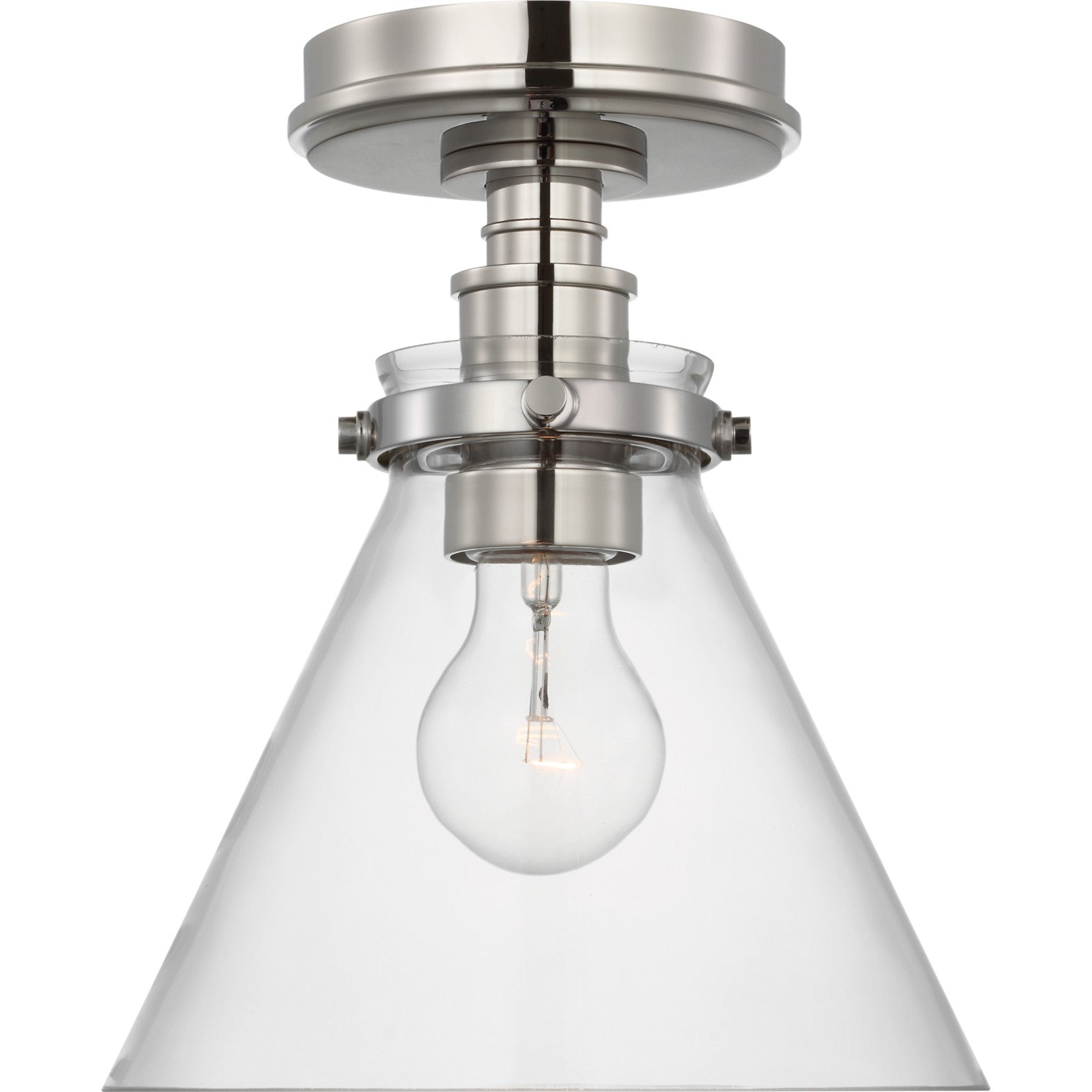 Parkington 9" Conical Flush Mount - Visual Comfort Ceiling Lights