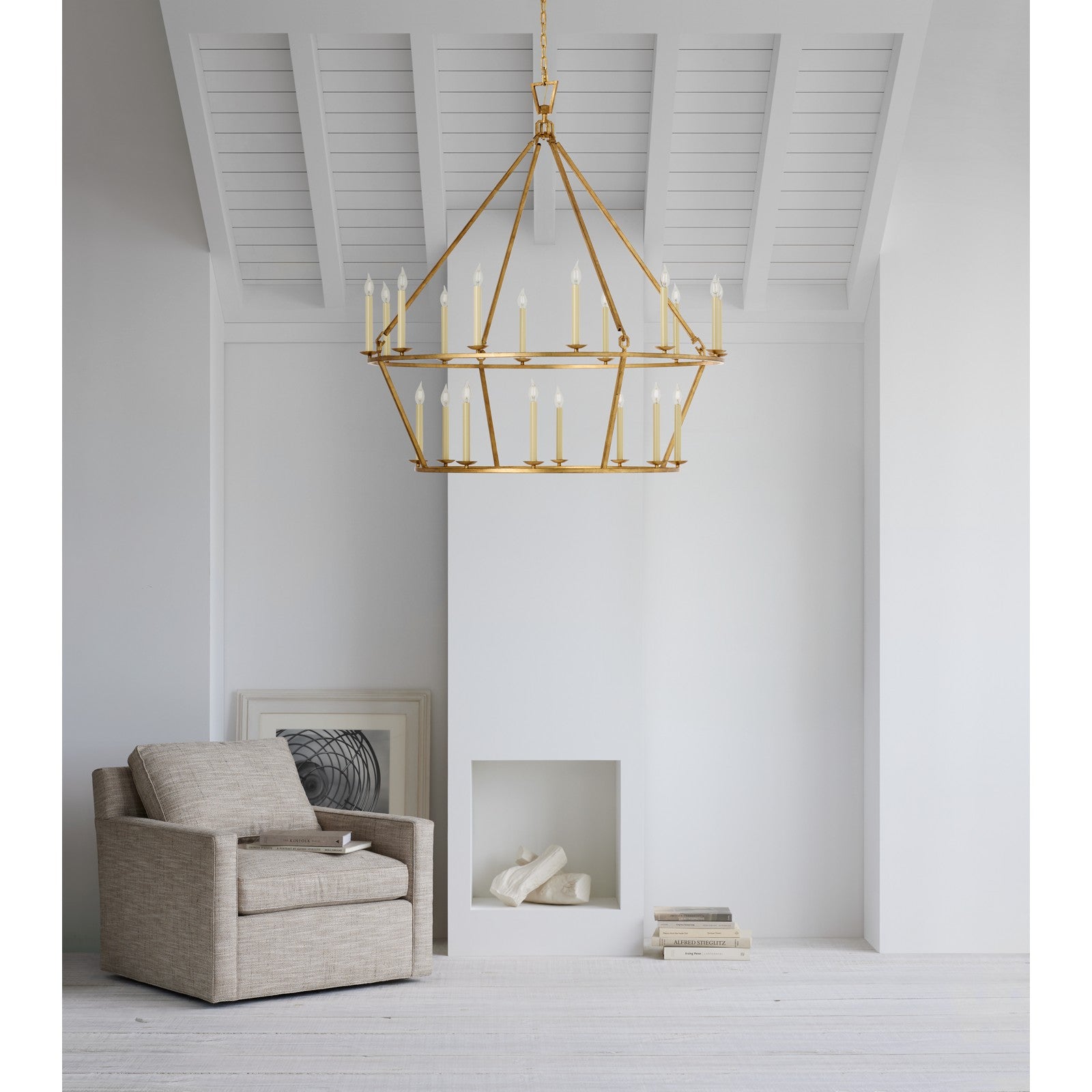 Darlana Extra Large Two-Tier Chandelier - Visual Comfort Ceiling Lights