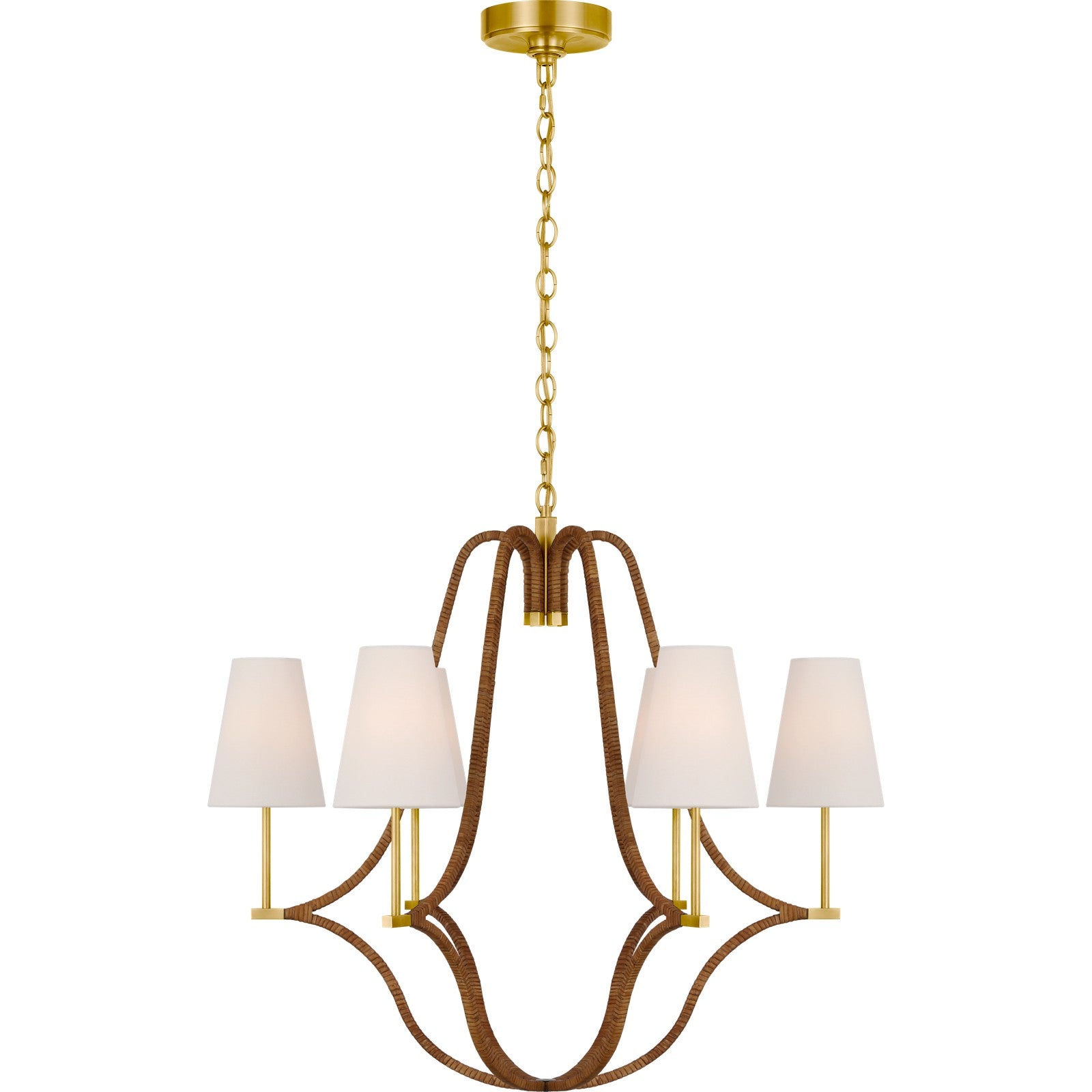 Biscayne Large Wrapped Chandelier - Visual Comfort Ceiling Lights