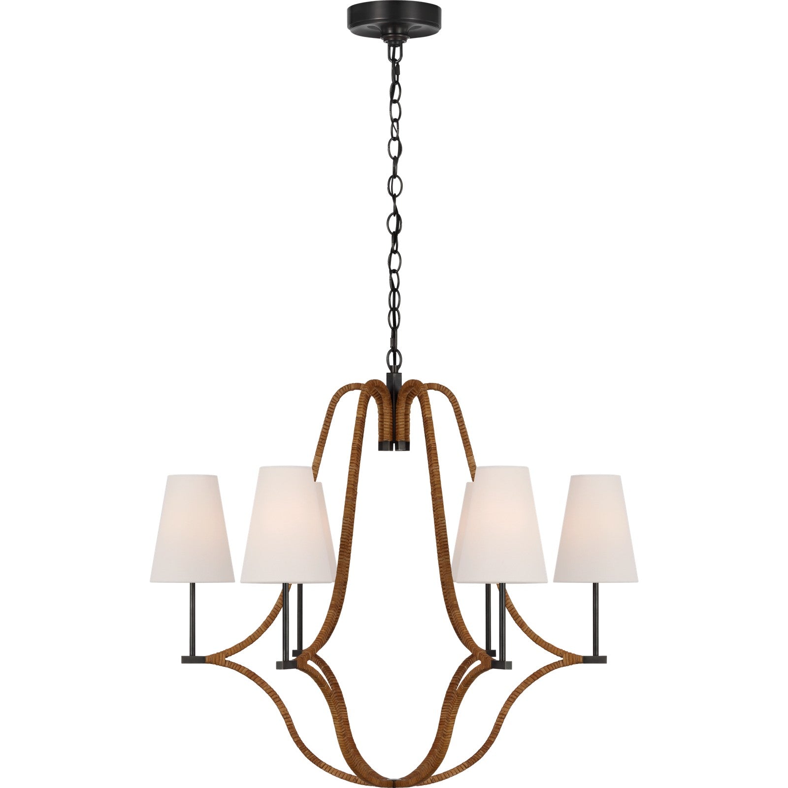 Biscayne Large Wrapped Chandelier - Visual Comfort Ceiling Lights